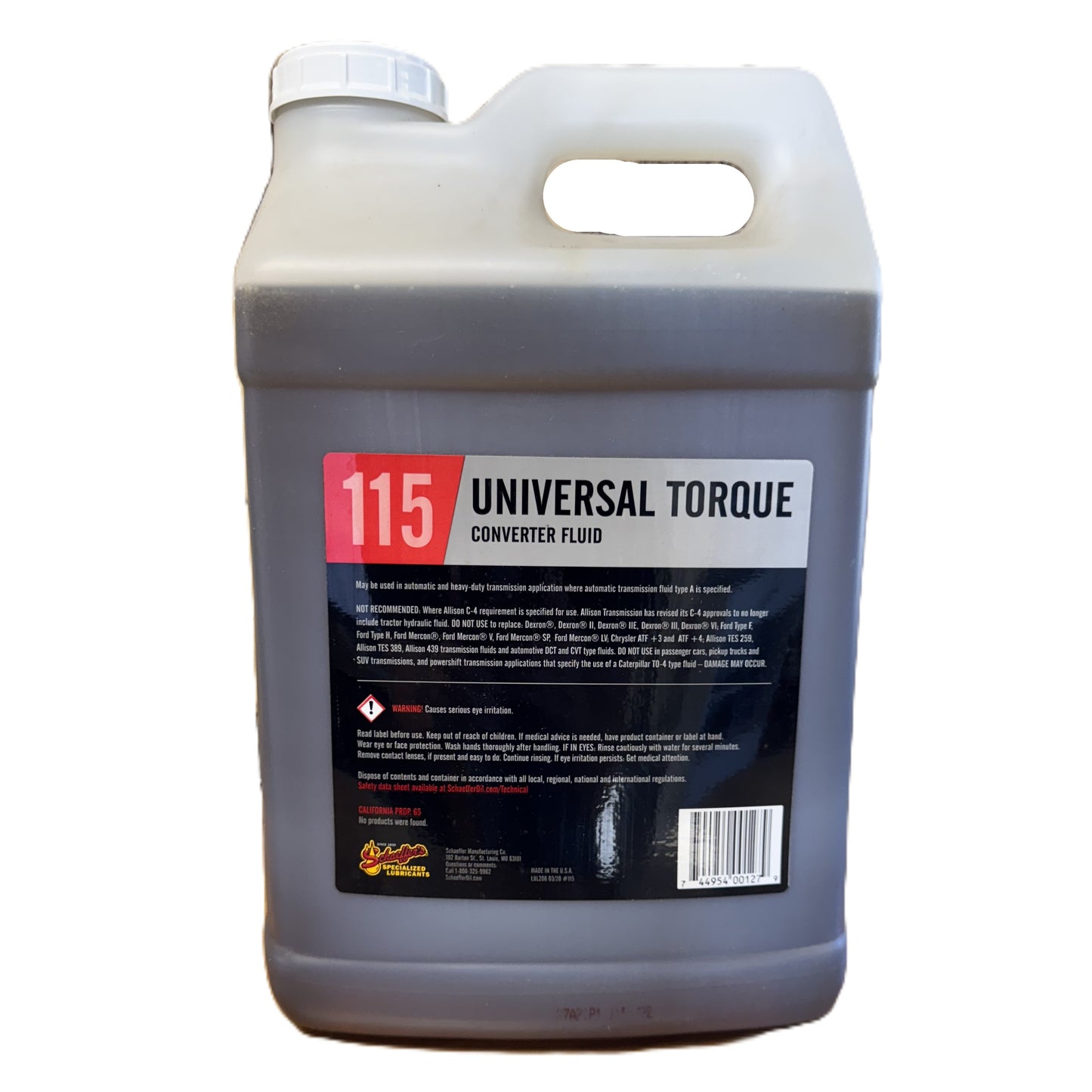115 SIMPLEX TORQUE CONVERTOR FLUID 2.5 gal