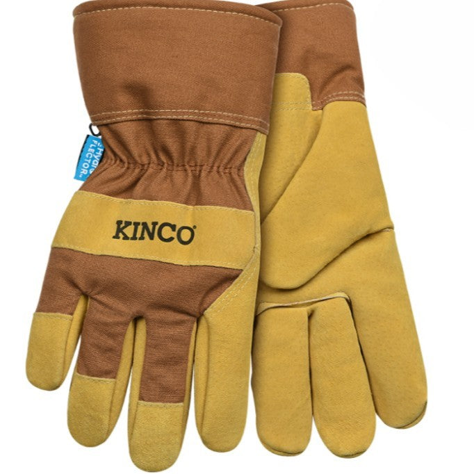 HydroFlector™ Lined Waterproof Suede Pigskin Palm Glove with Safety Cuff