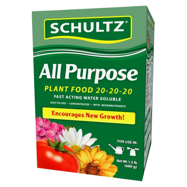 Schultz Plant Food, All-Purpose, Water Soluble, 20-20-20 Formula