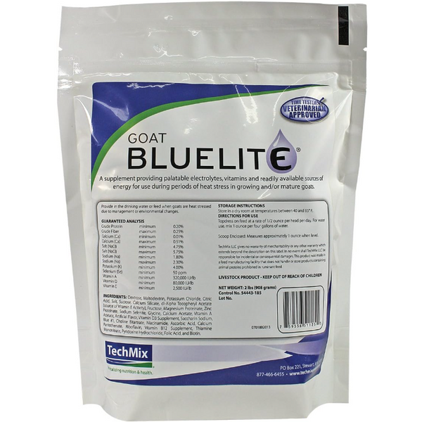 Goat BlueLite® | Effective electrolyte for goats | TechMix