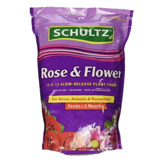 ROSE & FLOWER SLOW RELEASE PLANT FOOD 15-5-15 (3.5 lb)