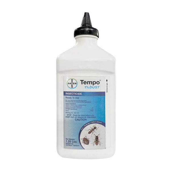 Bayer Tempo Dust 1% Insecticide - 1.25 lb. for Ants, Roaches, Bed Bugs, and Yellow Jackets