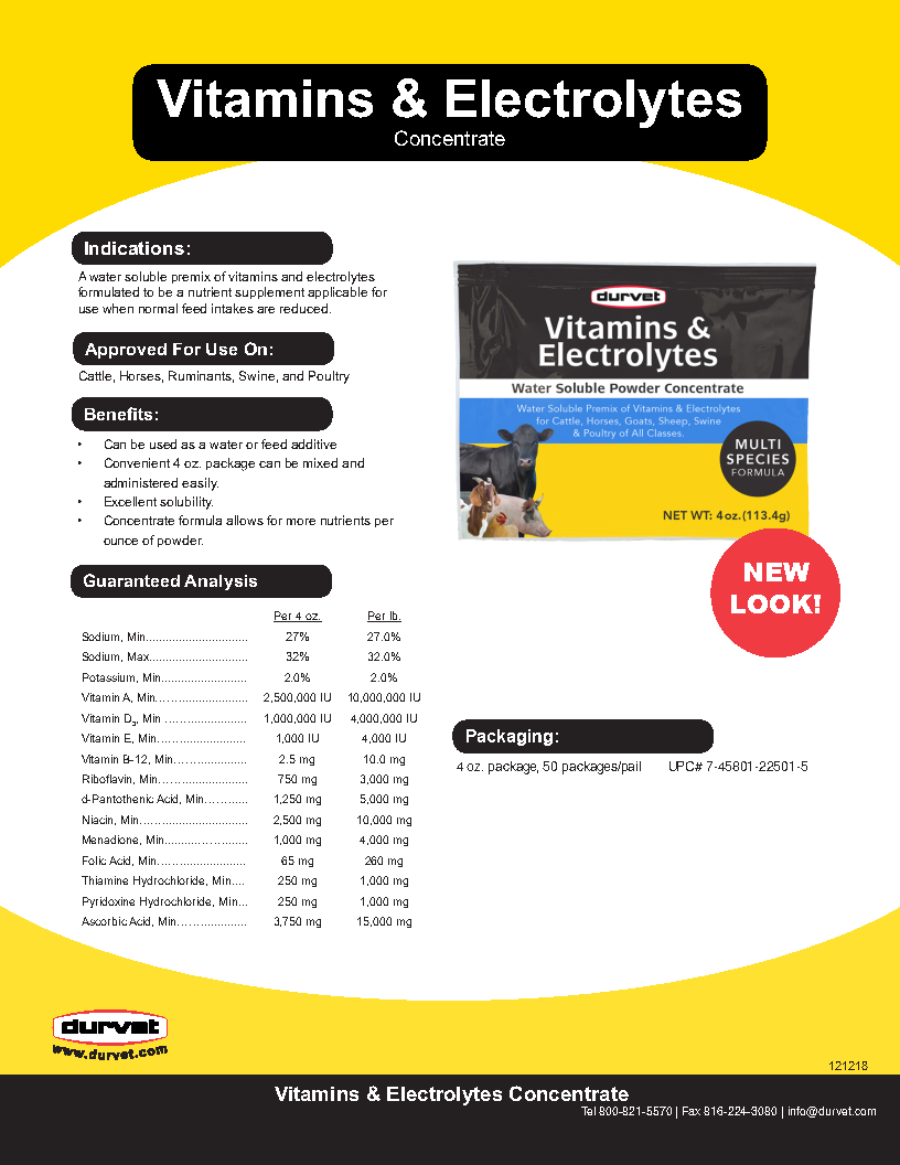 Vitamins & Electrolytes
