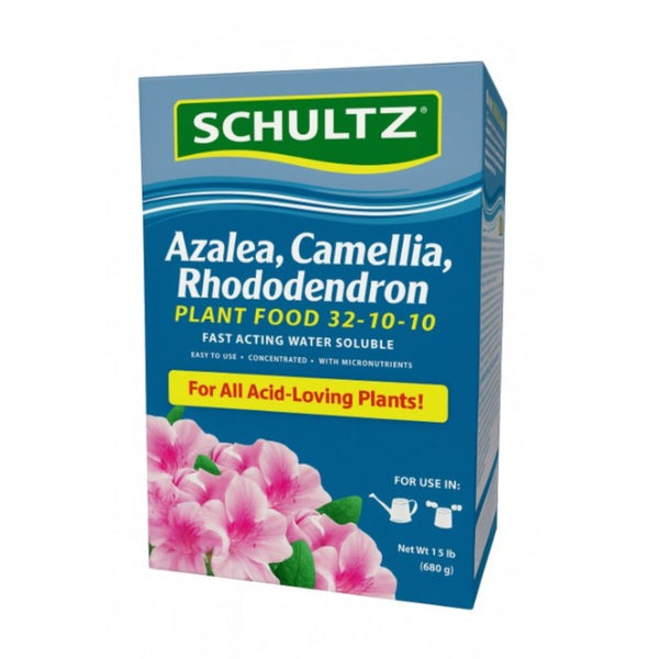 Schultz Azalea, Camellia, Rhododendron Plant Food 32-10-10 Water Soluble 1.5 lb.