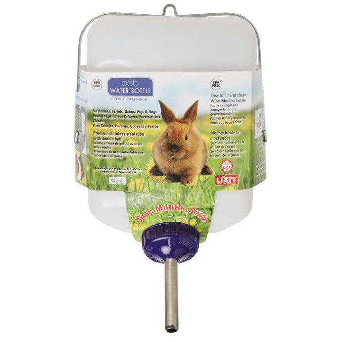 Square Water Bottle for Rabbits and Small Animals