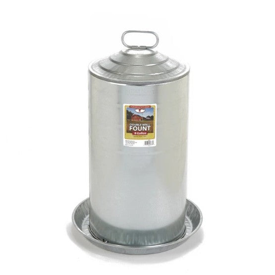 Poultry Waterer Double Wall Galvanized