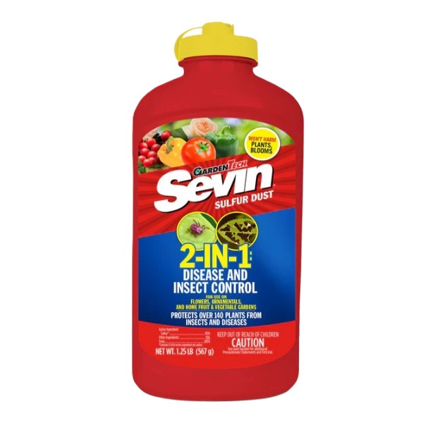 Sevin Sulfur Dust 2-In-1 Disease & Insect Control