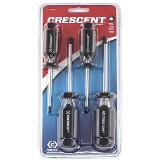 Crescent 4 Piece Torx Screwdriver Set