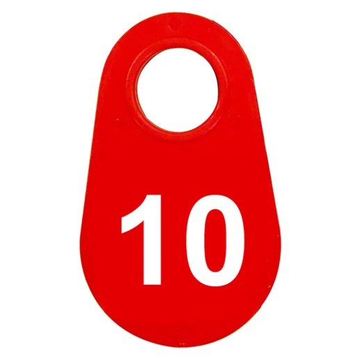 Red Nylon Neck Tag