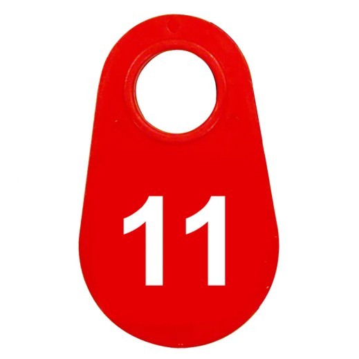 Red Nylon Neck Tag