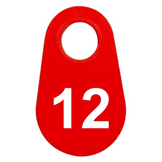 Red Nylon Neck Tag