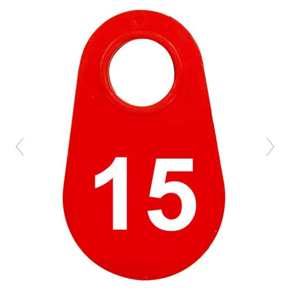 Red Nylon Neck Tag