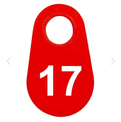 Red Nylon Neck Tag