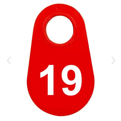 Red Nylon Neck Tag