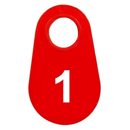 Red Nylon Neck Tag