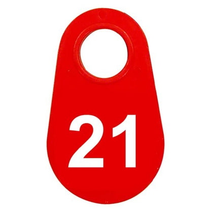 Red Nylon Neck Tag