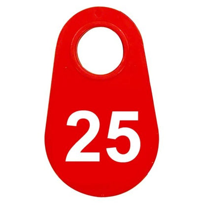 Red Nylon Neck Tag
