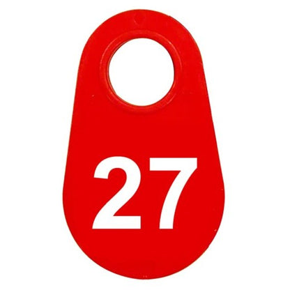 Red Nylon Neck Tag