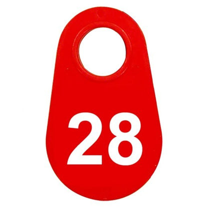Red Nylon Neck Tag