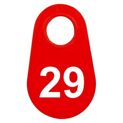 Red Nylon Neck Tag