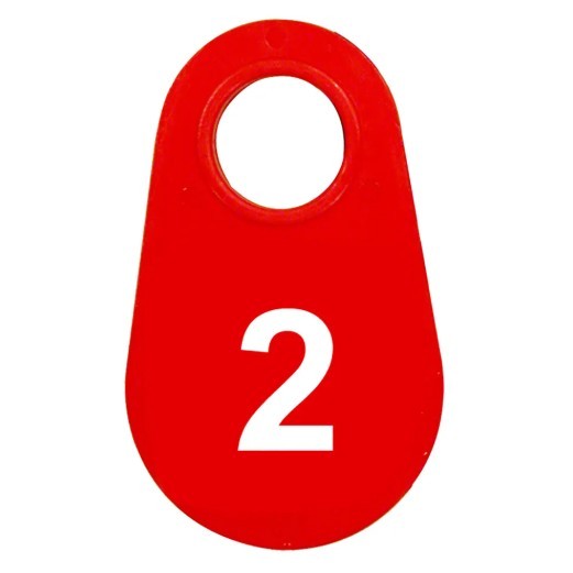 Red Nylon Neck Tag