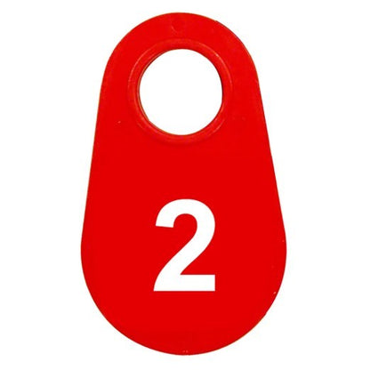 Red Nylon Neck Tag