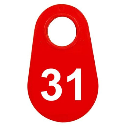 Red Nylon Neck Tag
