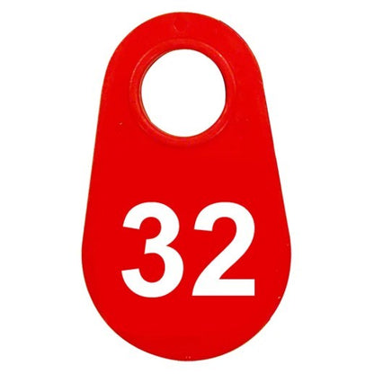 Red Nylon Neck Tag