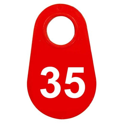 Red Nylon Neck Tag