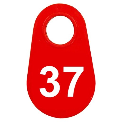 Red Nylon Neck Tag