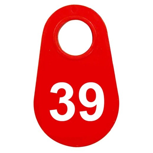Red Nylon Neck Tag