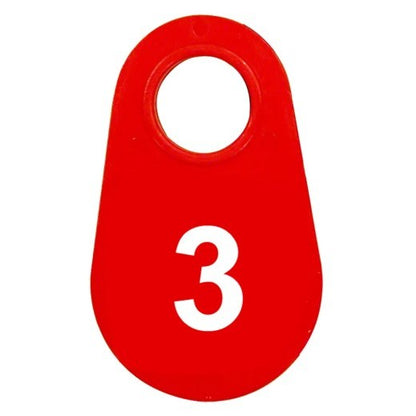 Red Nylon Neck Tag
