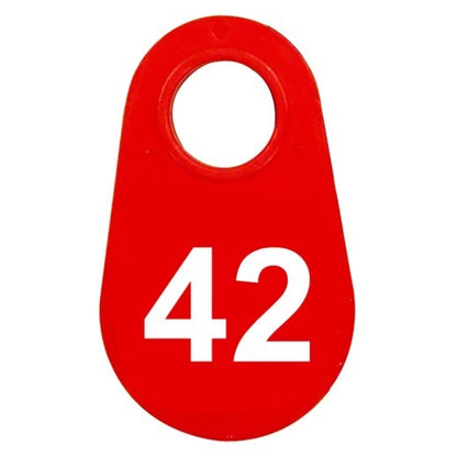 Red Nylon Neck Tag