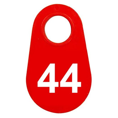 Red Nylon Neck Tag