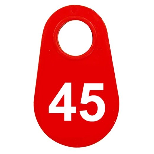 Red Nylon Neck Tag