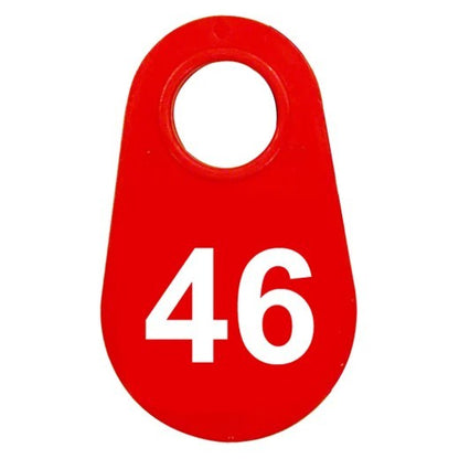 Red Nylon Neck Tag