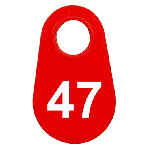 Red Nylon Neck Tag