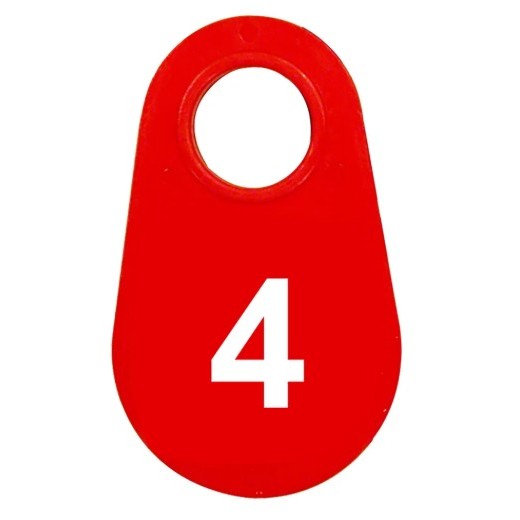 Red Nylon Neck Tag