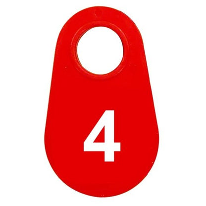 Red Nylon Neck Tag