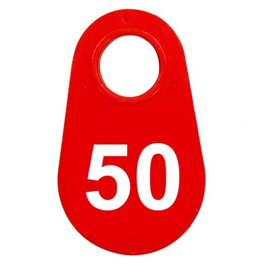 Red Nylon Neck Tag