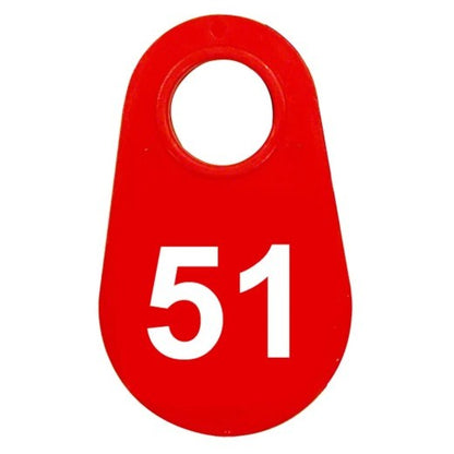 Red Nylon Neck Tag