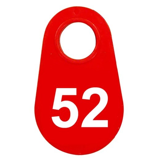 Red Nylon Neck Tag