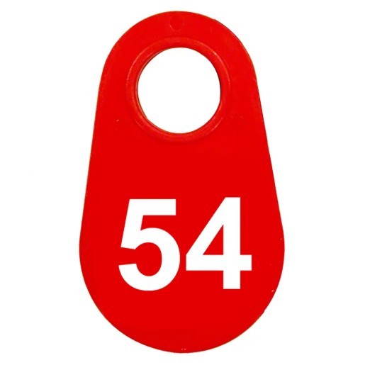 Red Nylon Neck Tag