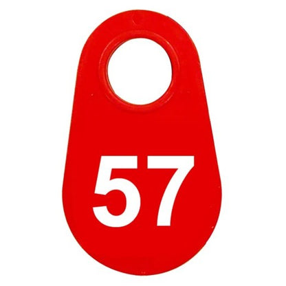Red Nylon Neck Tag