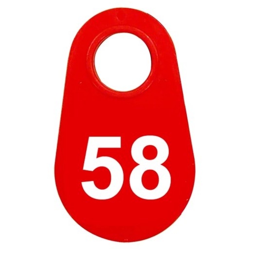 Red Nylon Neck Tag