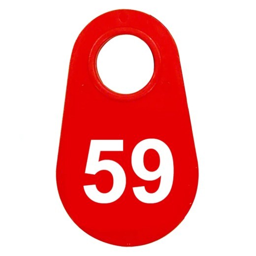 Red Nylon Neck Tag