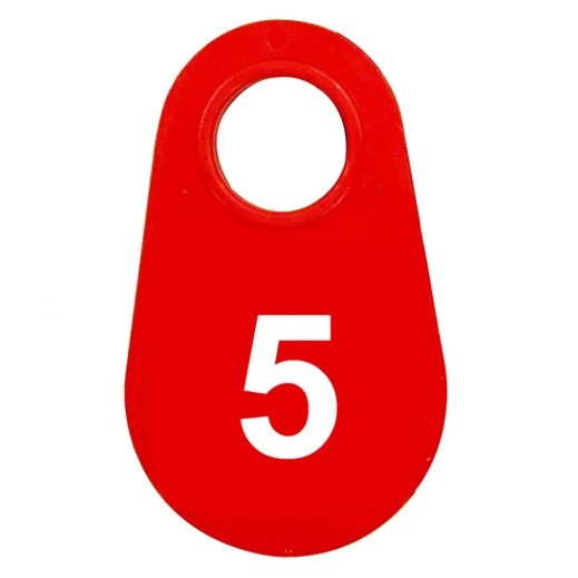Red Nylon Neck Tag