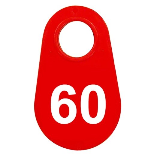Red Nylon Neck Tag