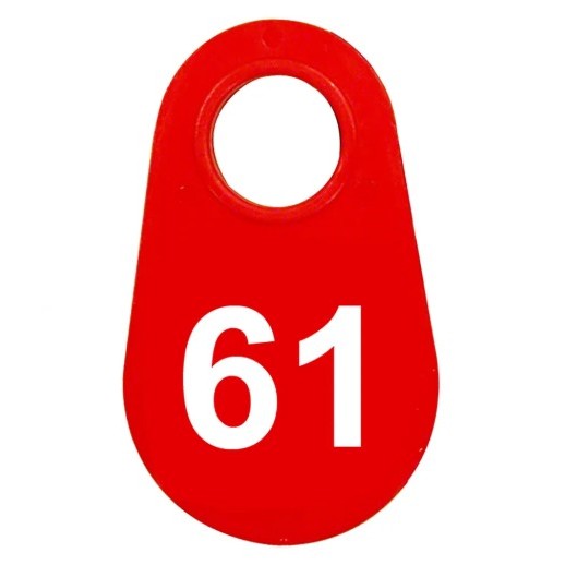 Red Nylon Neck Tag
