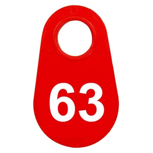 Red Nylon Neck Tag